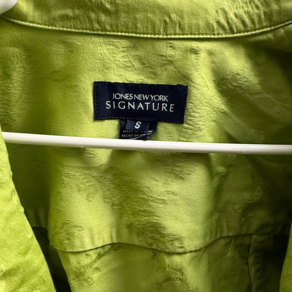 Jones New York Signature Green Jean Jacket - Size Small - Picture 2 of 6